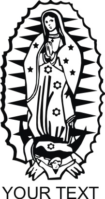 OUR LADY OF GUADALUPE Decal
