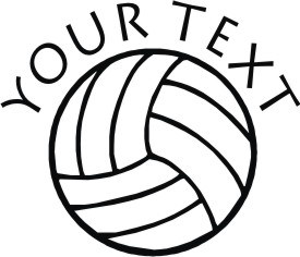 volleyball decal